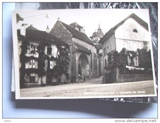 Zwitserland Schweiz Suisse FR Estavayer Chapelle De Rivaz - Chapelle