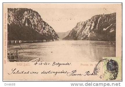 SERBIA   - BEOGRAD - BELGRAD - PORTES DU FER  - 1903 - Serbia