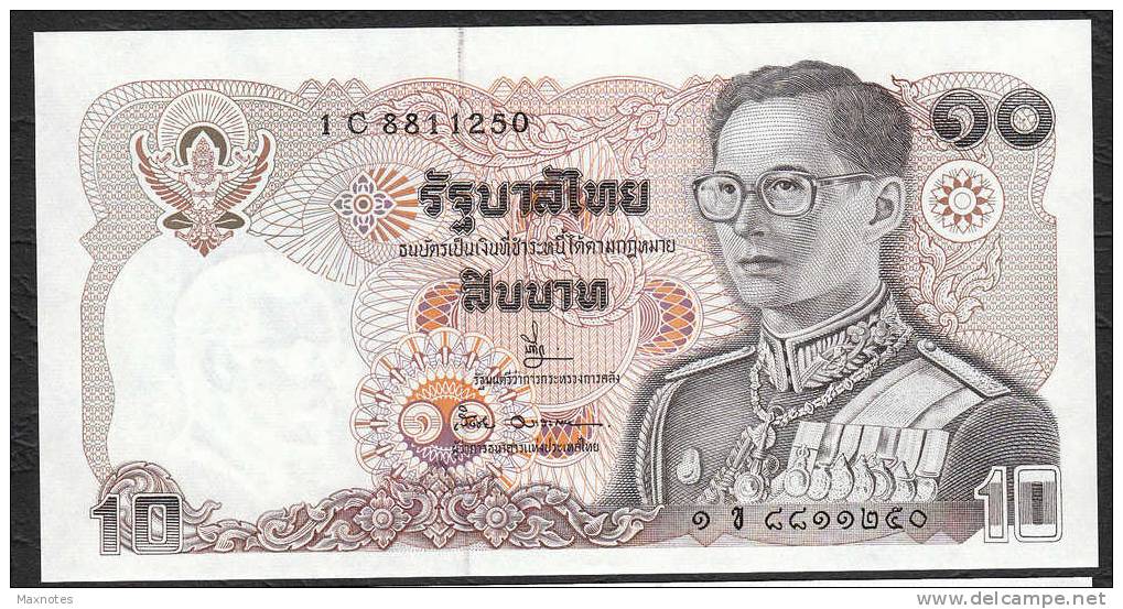 TAILANDIA (THAILAND) : 10  Baht - P87 -  UNC - Thaïlande