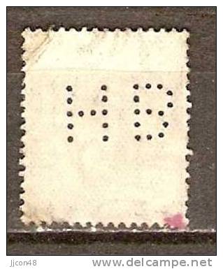 GB 1924-26  KGV  6d (o) SG.426 (wmk Block Cypher) Perfin - Gezähnt (perforiert)