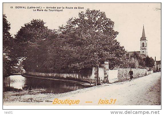 Dép 44 - RF19457 - Derval - Arrivée Par La Route De Sion - La Marre Du Tourniquet - Bon état - Derval