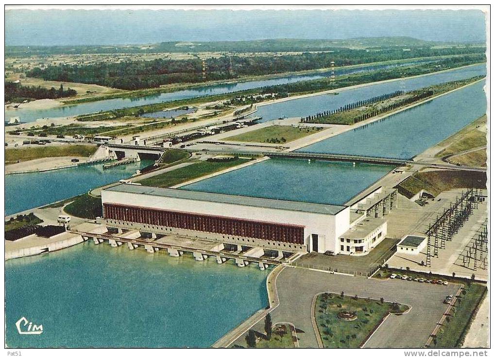 68 - Neuf Brisach : Vue Aérienne - Usine EDF - Neuf Brisach