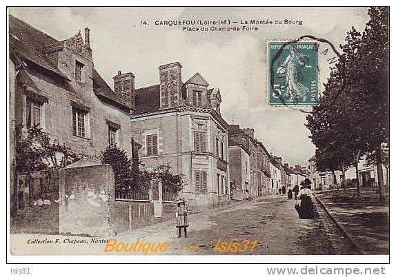 Dép 44 - RF19468 - Carquefou - Montée Du Bourg - Place Du Champs De Foire  - Bon état Général - Carquefou