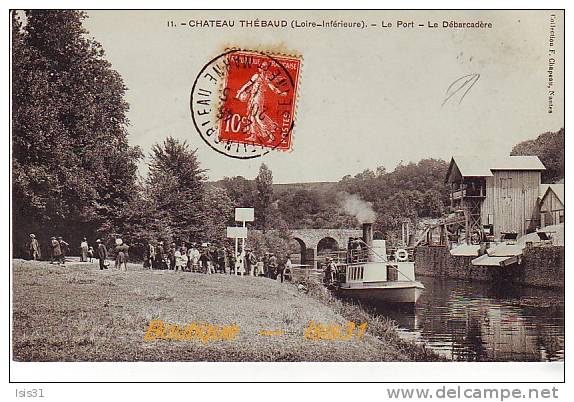 Dép 44 - Bateaux - RF19469 - Château Thébaud - Le Port - Le Débarcadère - Bon état Général - Autres & Non Classés