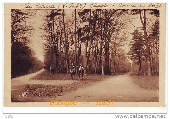 Dép 44 - Chasse à Courre - RF19488 - Le Gavre - Forêt - Env De Guémené Penfao - Cavaliers Au Rond Point  - Bon état - Le Gavre