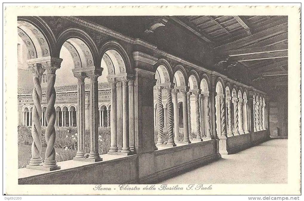 ROMA - Chiostro Della Basilica S. Paolo - CPA 1920´ - Monuments