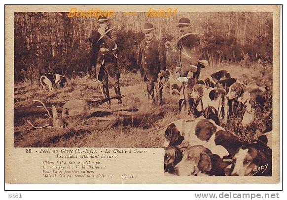 Dép 44 - Chasse à Courre - RF19503 - Le Gavre - Forêt - Les Chiens Attendant La Curée -   état - Le Gavre