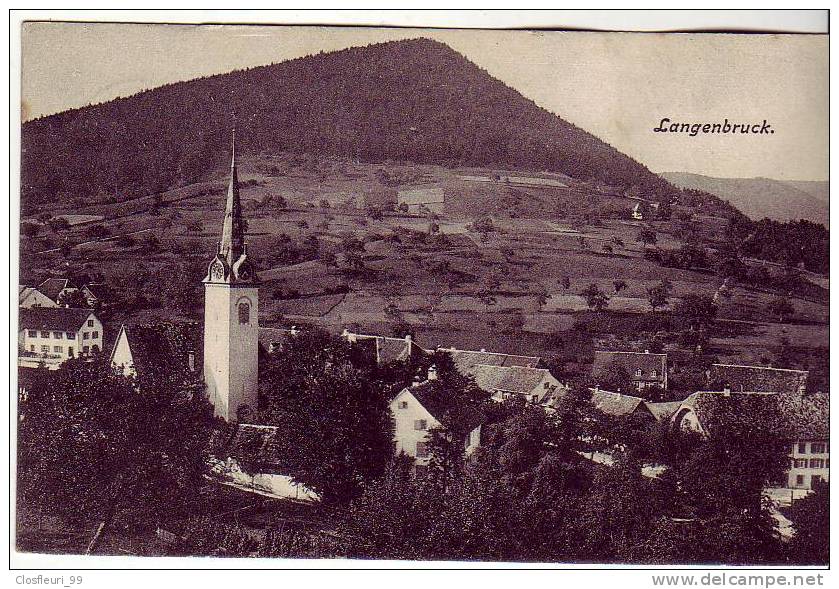Langenbruck Im 1916 / Verschwundener Ansicht Heute ! Stempel Aus L. 13.10.1916 /Ferienlager Bachthalen - Langenbruck