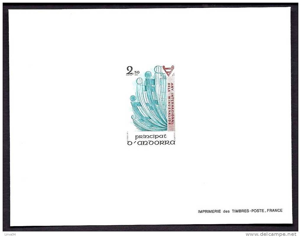 TIMBRES D´ANDORRE- EPREUVES DE LUXE NEUVES**-  TIMBRE N° 312 -  COTE : 25  E- - Autres & Non Classés