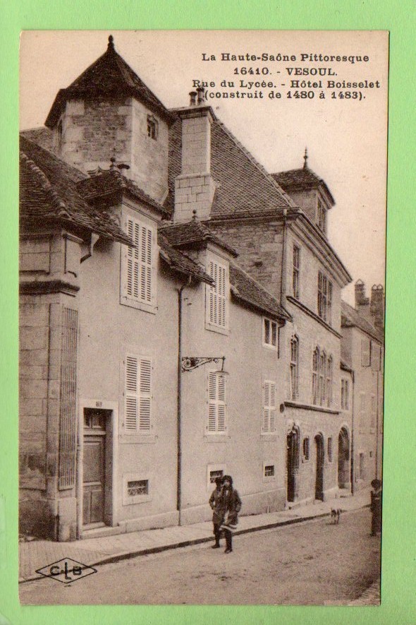 VESOUL - Rue Du LYCEE - Hôtel BOISSELET - Animée - TBE - Vesoul