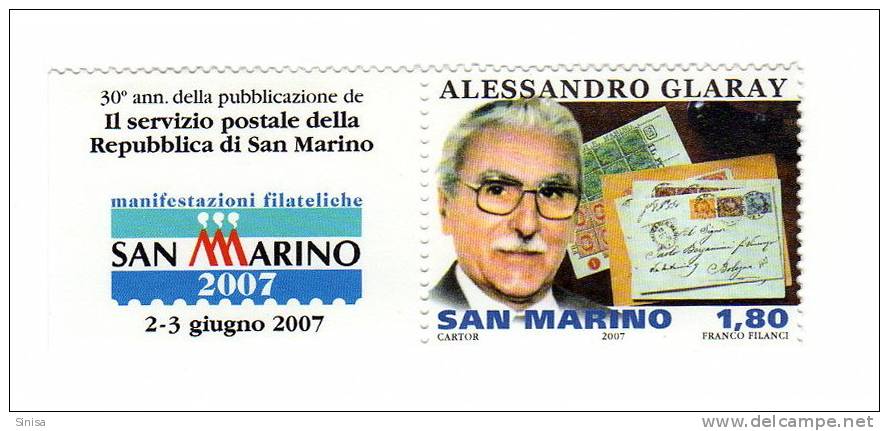 San Marino / Postal Service / Alessandro Glaray - Otros & Sin Clasificación