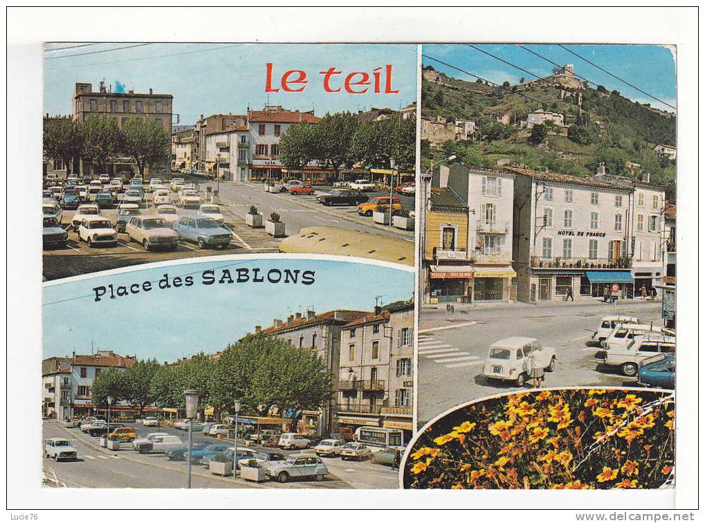 LE TEIL -  Place Des Sablons  - 3 Vues - N°  A 629 - Le Teil