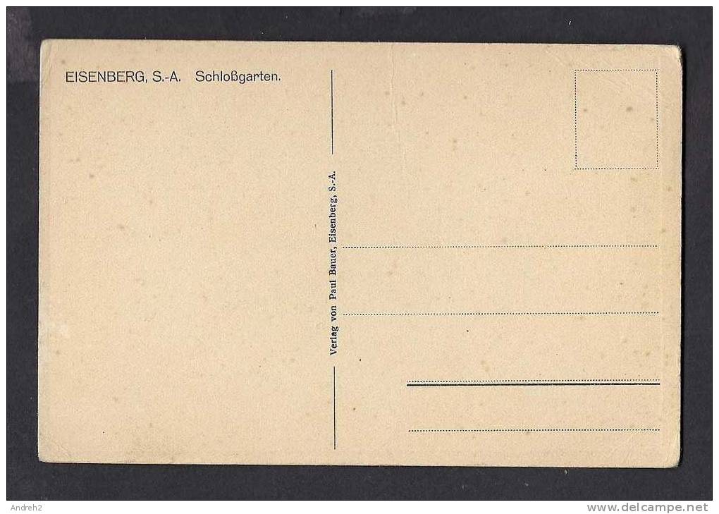 EISENBERG S. A. SCHLOBGARTEN - GERMANY - Eisenberg