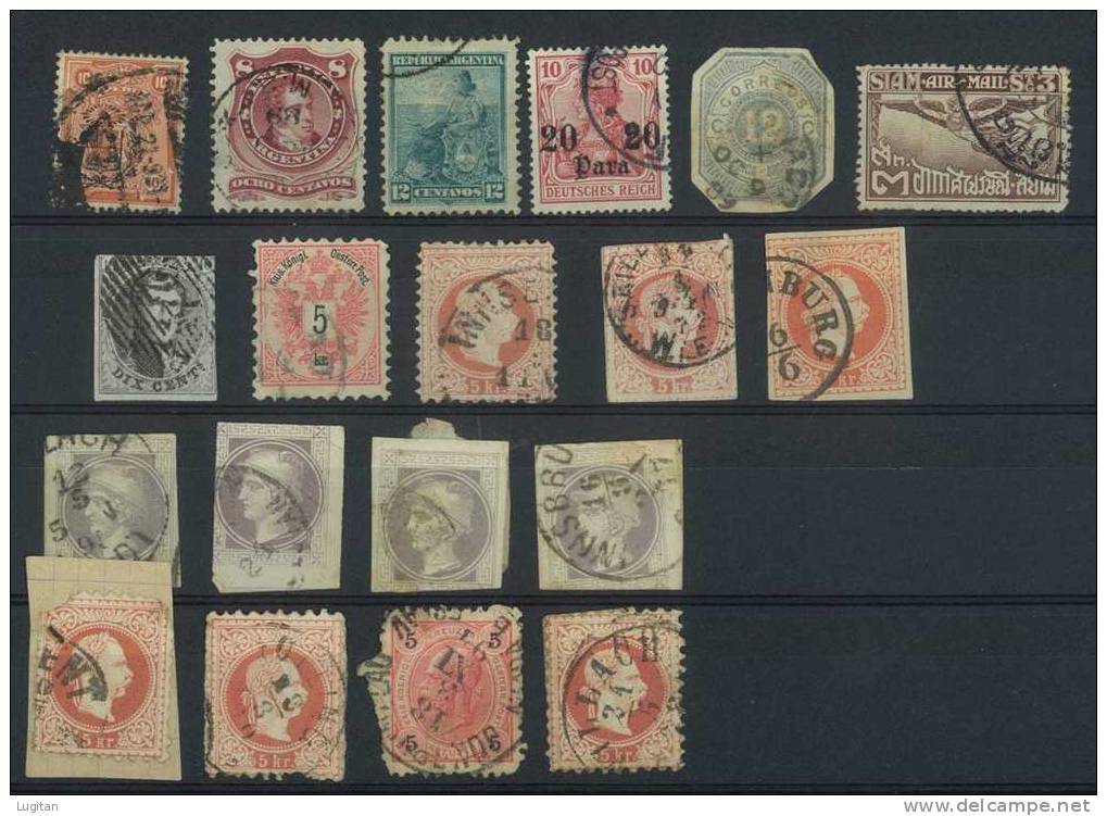 Filatelia: 160 Francobolli Classici Usati D'Europa E Mondiali Da Classificare - Alto Valore Di Catalogo - Vrac (max 999 Timbres)