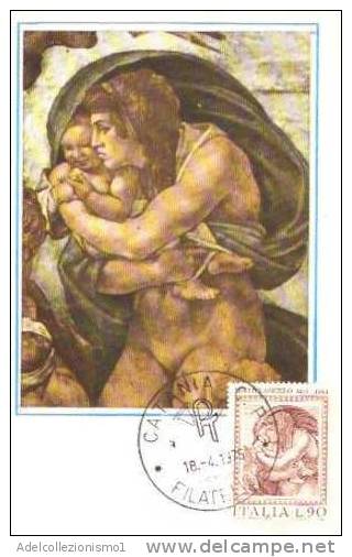 35468)n°3 Cartoline Serie Michelangelo Con 40£ E 50£ E 90£ + Annullo - Nuove - Kunstvoorwerpen