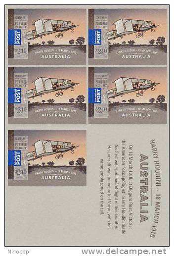 Australia-2010 Centenary Of Powered Flight  Sheetlet Self-adhesive $ 10.50 - Mint Stamps