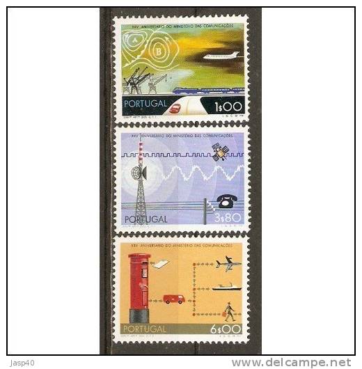 P - PORTUGAL AFINSA 1191/1193 - SÉRIE NOVA SEM GOMA, MNG - Unused Stamps