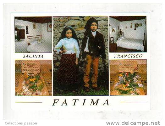 Cp, Portugal, Fatima, Souvenir De Franciso Et Jacinta - Sonstige & Ohne Zuordnung