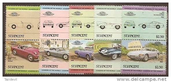 ST VINCENT - 1984 Cars. Scott 773-7. MNH ** - St.Vincent (1979-...)