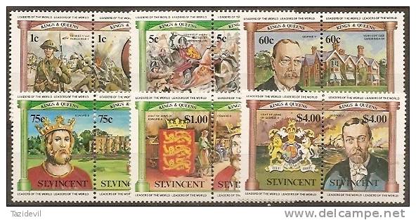 ST VINCENT - 1984 King George V - World War I Battle. Scott 731-6. MNH ** - St.Vincent (1979-...)