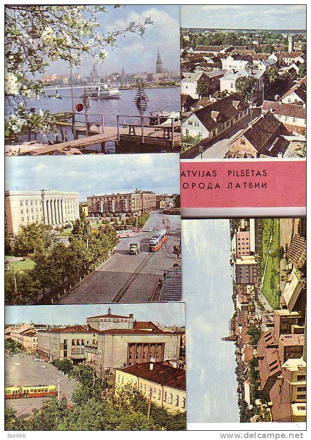 GOOD LATVIA 16 Postcards Set - Citys - Latvia