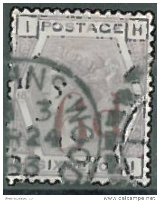 GREAT BRITAIN - 1883 QUEEN VICTORIA 6d OVERPRINT - V1988 - Oblitérés