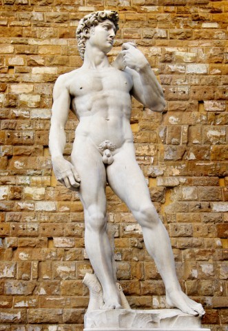 Art Print Reproduction On Original Painting Canvas, New Picture, Italy, Art, Michelangelo, Sculpture, David Statue - Stiche & Gravuren