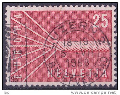 EUROPA - CEPT - Michel - 1957 - Zwitserland - Nr 646 - Gest/Obl/Us - 1957