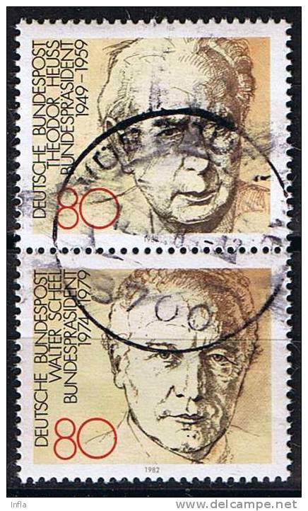 Bund 1982 , Michel # 1156 + 1159 O - Gebraucht