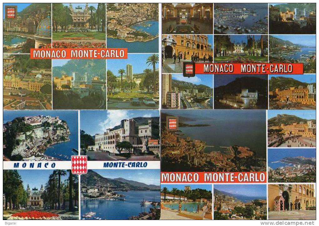 CP  MONACO   .  LOT DE 18  CARTES - Autres & Non Classés