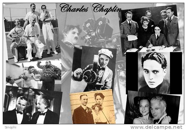 H-CC-36  ^  #  World-famous Humorous Movie Master Actor  , Charlie Chaplin ( Postal Stationery , Articles Postaux )) - Acteurs