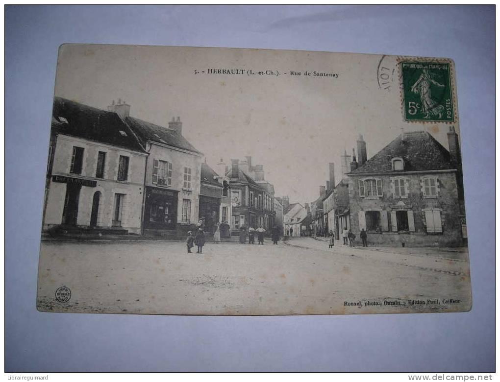 1dsh - CPA  N°5 - HERBAULT - RUE DE SANTENAY - [ 41] Loir Et Cher - Herbault