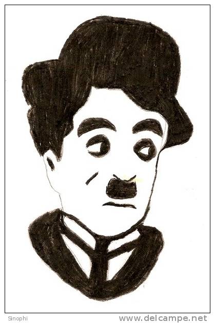 H-CC-39  ^  #  World-famous Humorous Movie Master Actor  , Charlie Chaplin ( Postal Stationery , Articles Postaux )) - Acteurs
