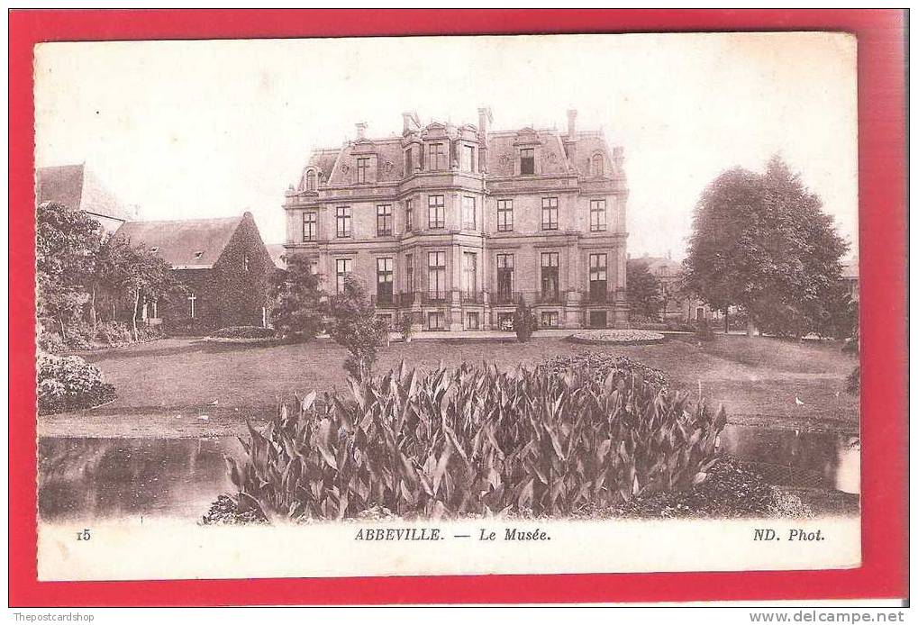 CPA 80  No.15 ???  ABBEVILLE -  LE MUSEE ND PHOTO  FRANCE RARE VARIATION - Abbeville