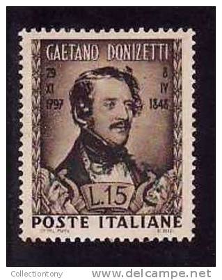 1948 - DONINZETTI - CAT. SASS. N°34  TL - VAL. CAT. 9.00 € - Airmail