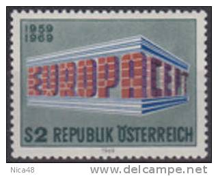 Austria 1969 Europa 1 Vl  Nuovo Serie Completa - 1969