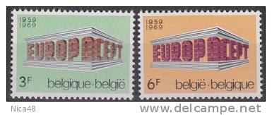 Belgio 1969 Europa 2 Vl  Nuovi Serie Completa - 1969