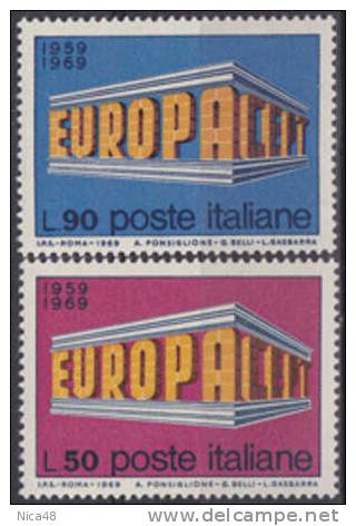 Italia 1969 Europa 2 Vl  Nuovi Serie Completa - 1969