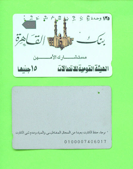 EGYPT - Magnetic Phonecard As Scan - Egitto