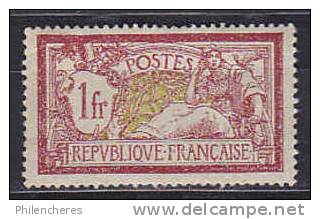 France Yvert N° 121 X - Cote 31 Euros - Prix De Départ 8 Euros - 1900-27 Merson