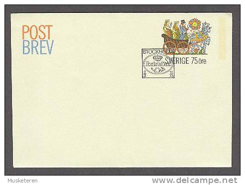 Sweden  Postal Stationery Ganzsache Postbrev 1973 FDC Cover Stockholm Poststation MNH - Postal Stationery