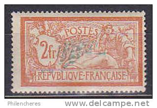 France Yvert N° 145f (centre Tres Déplacé) X - Cote 225 Euros - Prix De Départ 75 Euros - 1900-27 Merson