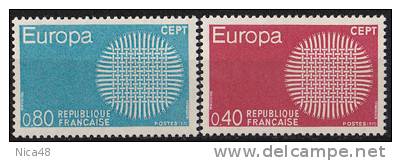 Francia 1970 Europa 2 Vl  Nuovi Serie Completa - 1970