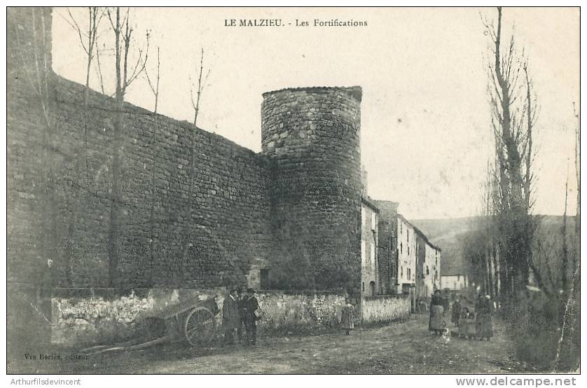 LE MALZIEU -- LES FORTIFICATIONS--  Animée - Autres & Non Classés