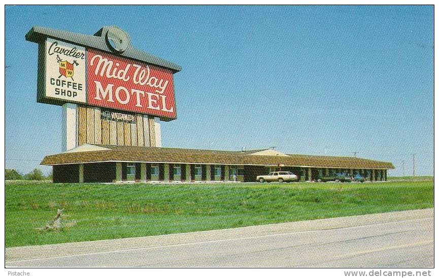 Brandon Manitoba - Mid Way Motel Hotel - Circulée En 1977 - Voir Les 2 Scans - Sonstige & Ohne Zuordnung