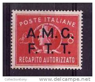 1947 - RECAPITO AUTORIZZATO -  CAT. SASS. N. 2 *  VAL. CAT. 7.50 € - Express Mail