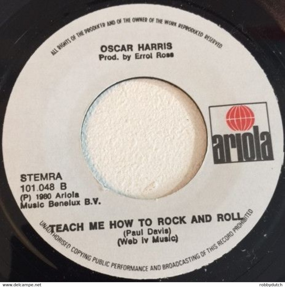 * 7" *  OSCAR HARRIS - SONG FOR THE CHILDREN (Holland 1980 Ex-!!! - Disco, Pop