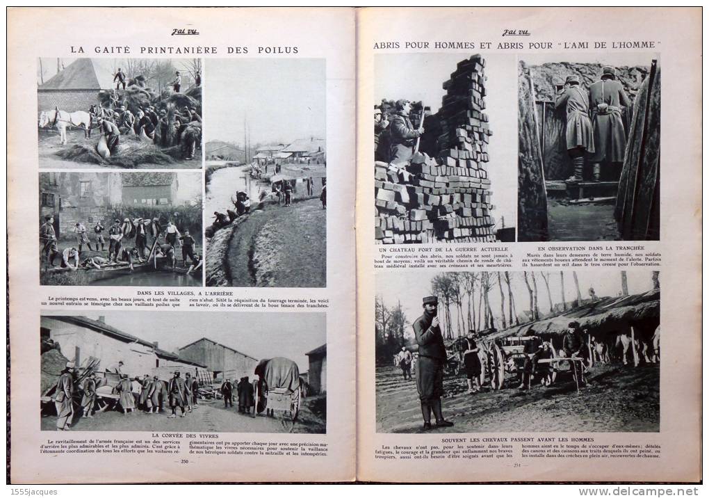 J'AI VU N° 23 / 2404-1915  RÉGNÉVILLE ÉGYPTE COMITADJIS KOLOUBDRA POILUS TRANCHÉES - Guerra 1914-18