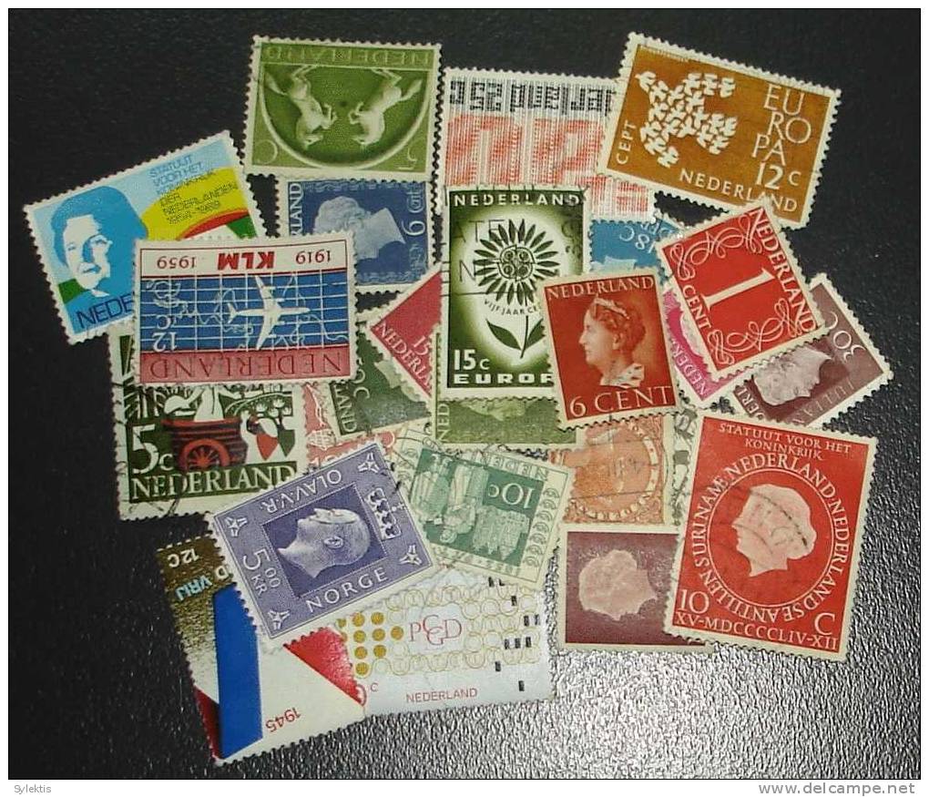 NETHERLANDS LOT 25 DIFFERENT STAMPS #2 - Servizio