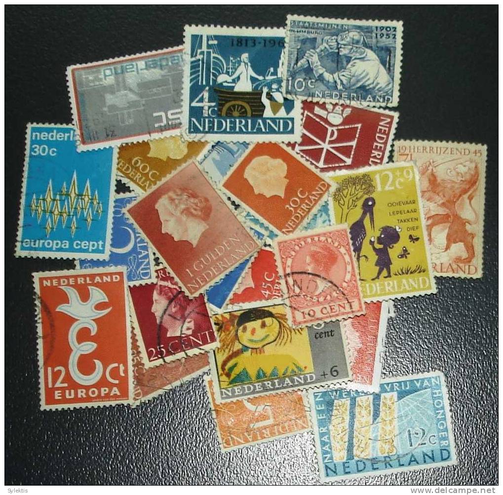 NETHERLANDS LOT 25 DIFFERENT STAMPS #3 - Officials